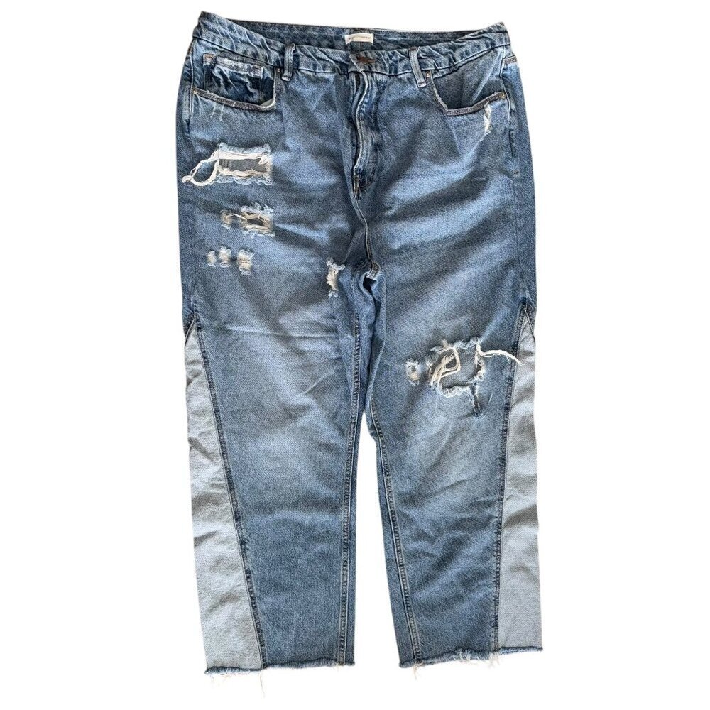Good American Distressed High Waist 90s Jeans